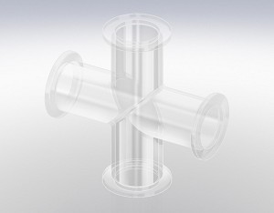 KF Cross 4-Way - Duran Glass/Pyrex